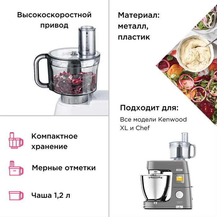 Насадка кухонный комбайн Kenwood KAH647PL